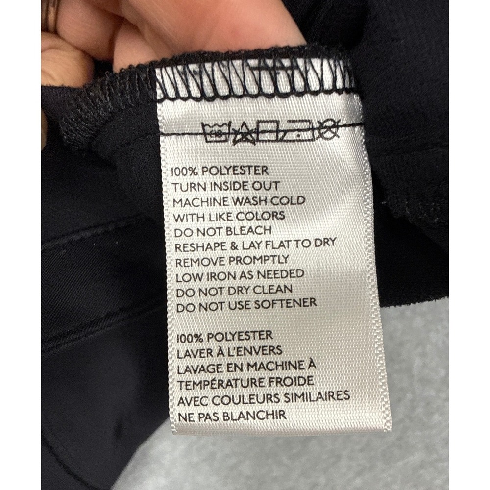 Without Walls Moto Jacket Women XS Black Ribbed Sleeve Asymmetrical Zip Cycling - Picture 5 of 7